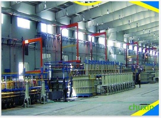 PLC tarafından kontrol edilen tüketim ile yüksek verimli elektroplating üretim hattı