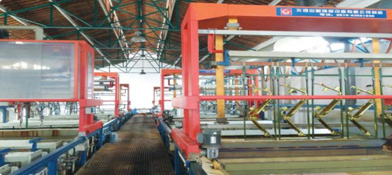 Nikel Krom Galvanik Üretim Hattı Dört Katmanlı Yüksek Düşük Ray