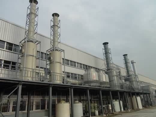 Kromo plakalama atık gazı asit ve alkali atık gazı arıtma sistemi