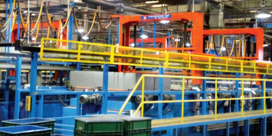 Wuxi Trelleborg şirketi alüminyum demir fosfatlama otomatik üretim hattı
