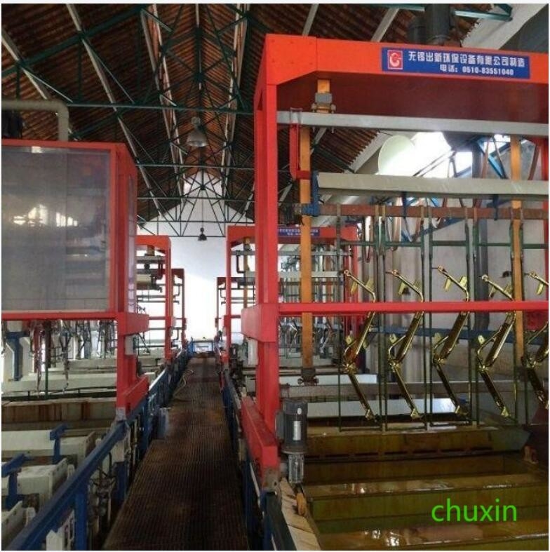 OEM Galvanik Üretim Hattı Nikel Krom Yüksek ve Düşük Raylı Dört Katmanlı