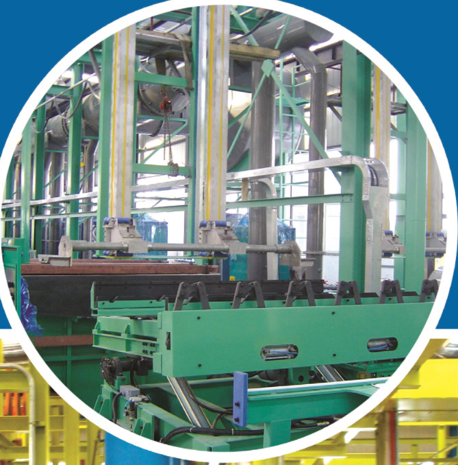 Güney Kore modern (Changzhou fabrikası) galvanik sert krom otomatik üretim hattı